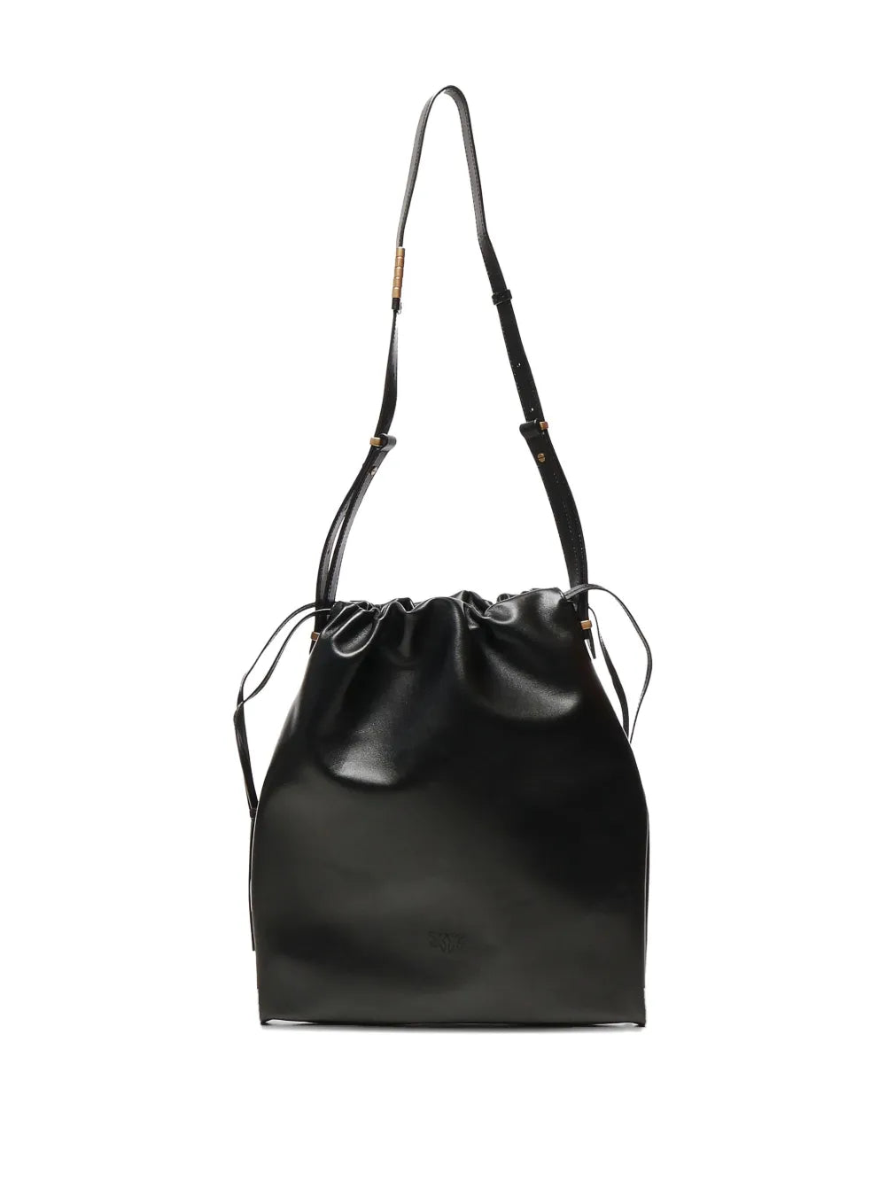 Pinko Drawstring Leather Shoulder Bag — Same as shown — Size One Size — Side View