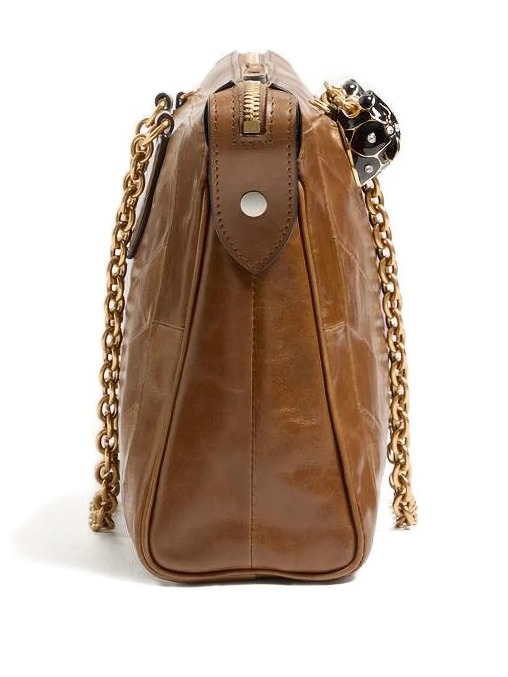 Valentino Garavani Panthea Leather Shoulder Bag — Same as shown — Size One Size — Detail View
