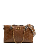 Valentino Garavani Panthea Leather Shoulder Bag — Same as shown — Size One Size — Front View