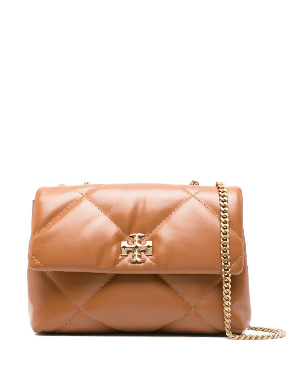 Tory Burch Kira Diamond Quilted Leather Shoulder Bag — Same as shown — Size One Size — Front View