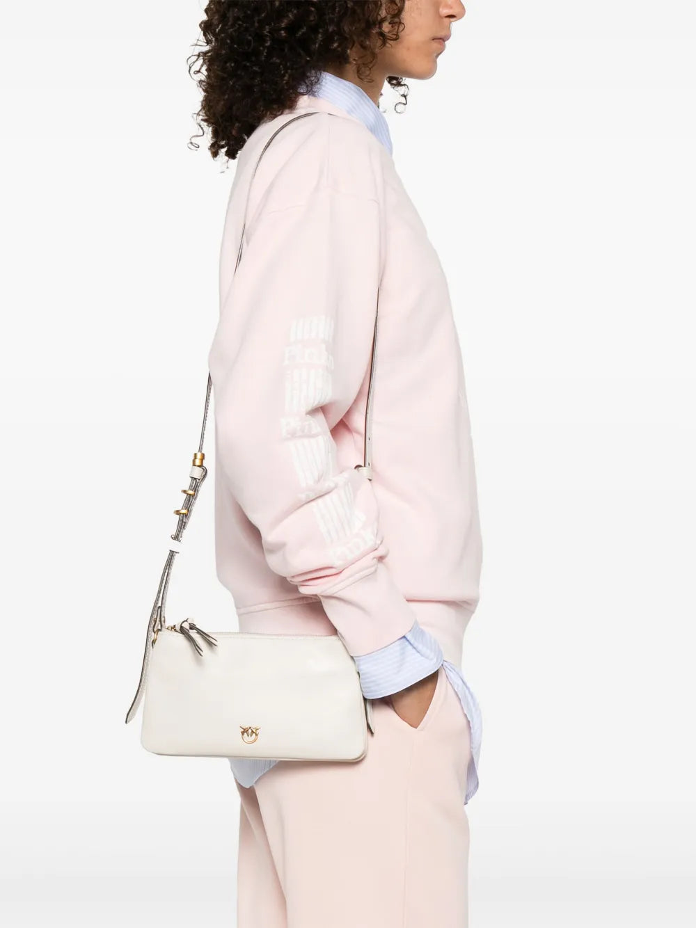 Pinko Double Zip Shoulder Bag — Same as shown — Size One Size — Side View