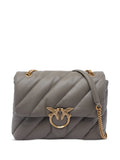 Pinko Quilted Bird Embellished Shoulder Bag — Same as shown — Size One Size — Front View