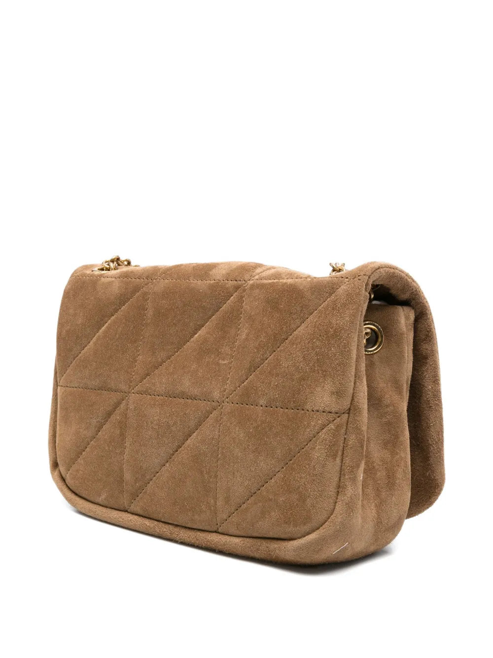 Saint Laurent Jamie 43 Quilted Suede Shoulder Bag — Same as shown — Size One Size — Back View