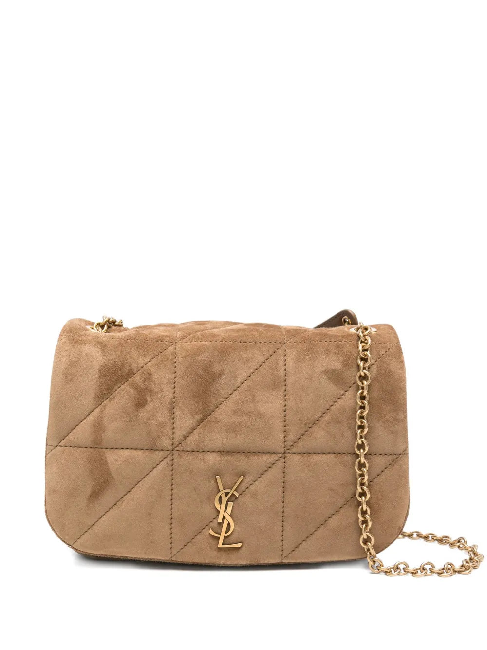 Saint Laurent Jamie 43 Quilted Suede Shoulder Bag — Same as shown — Size One Size — Front View