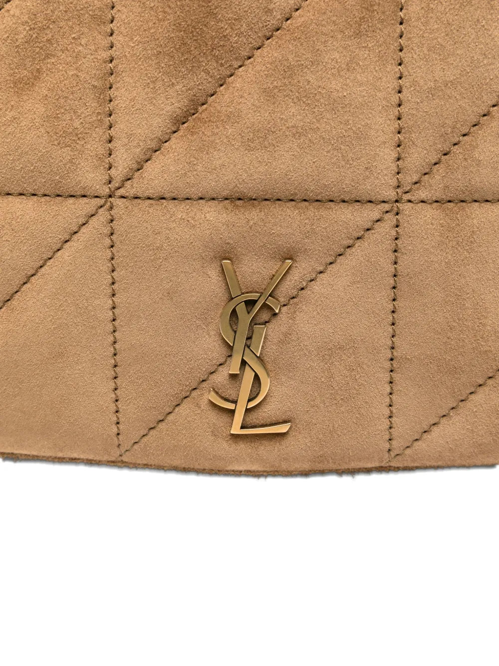 Saint Laurent Jamie 43 Quilted Suede Shoulder Bag — Same as shown — Size One Size — Top View
