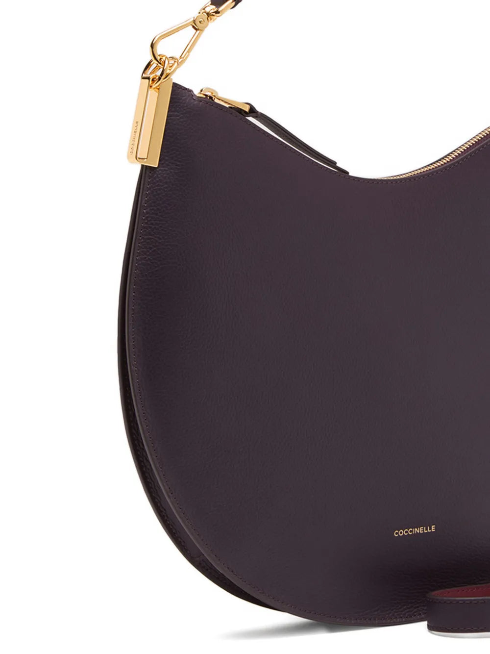 Coccinelle Large Sunup Leather Shoulder Bag — Same as shown — Size One Size — Side View