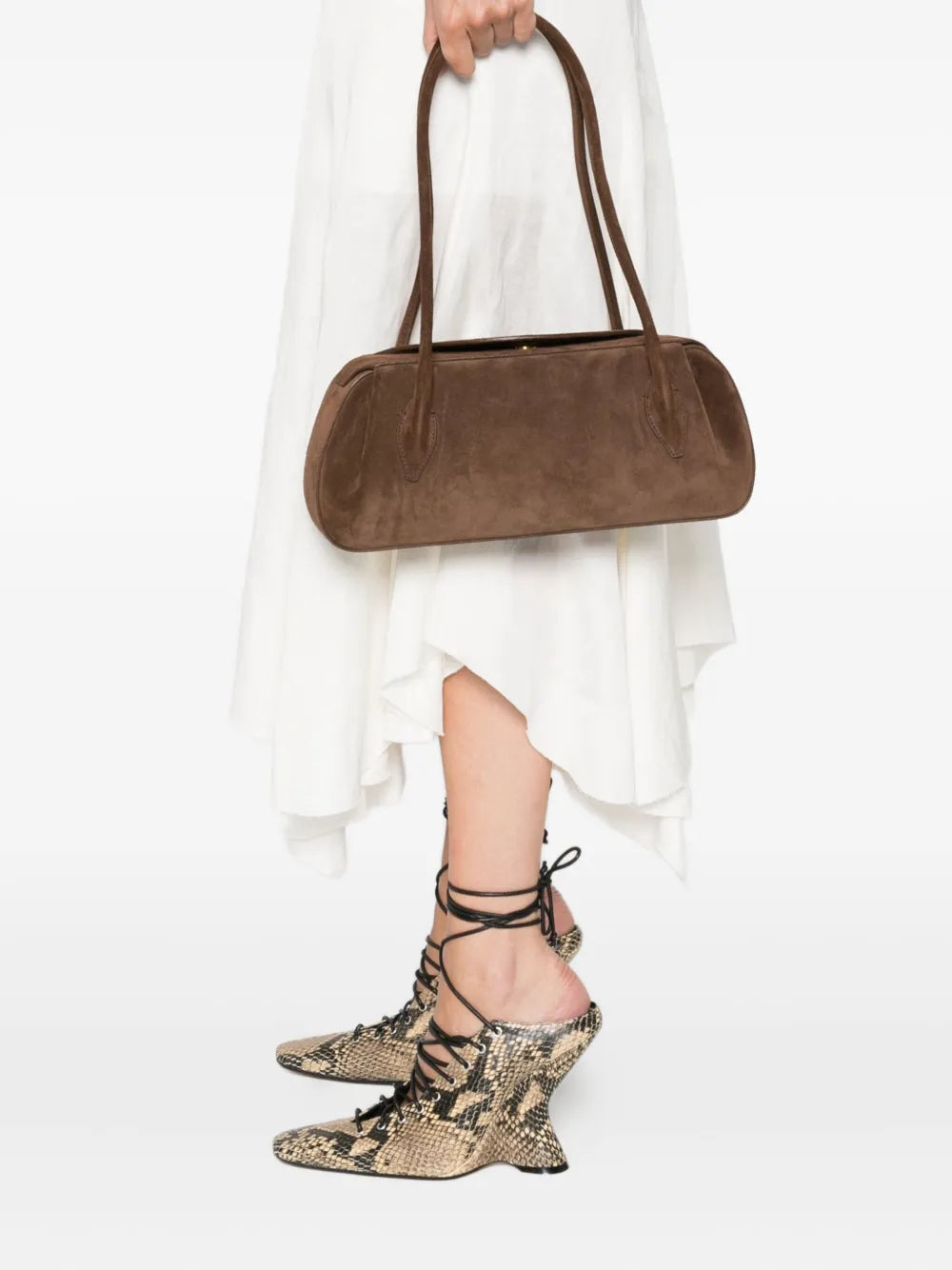 Yuzefi Oyster Shoulder Bag — Same as shown — Size One Size — Side View