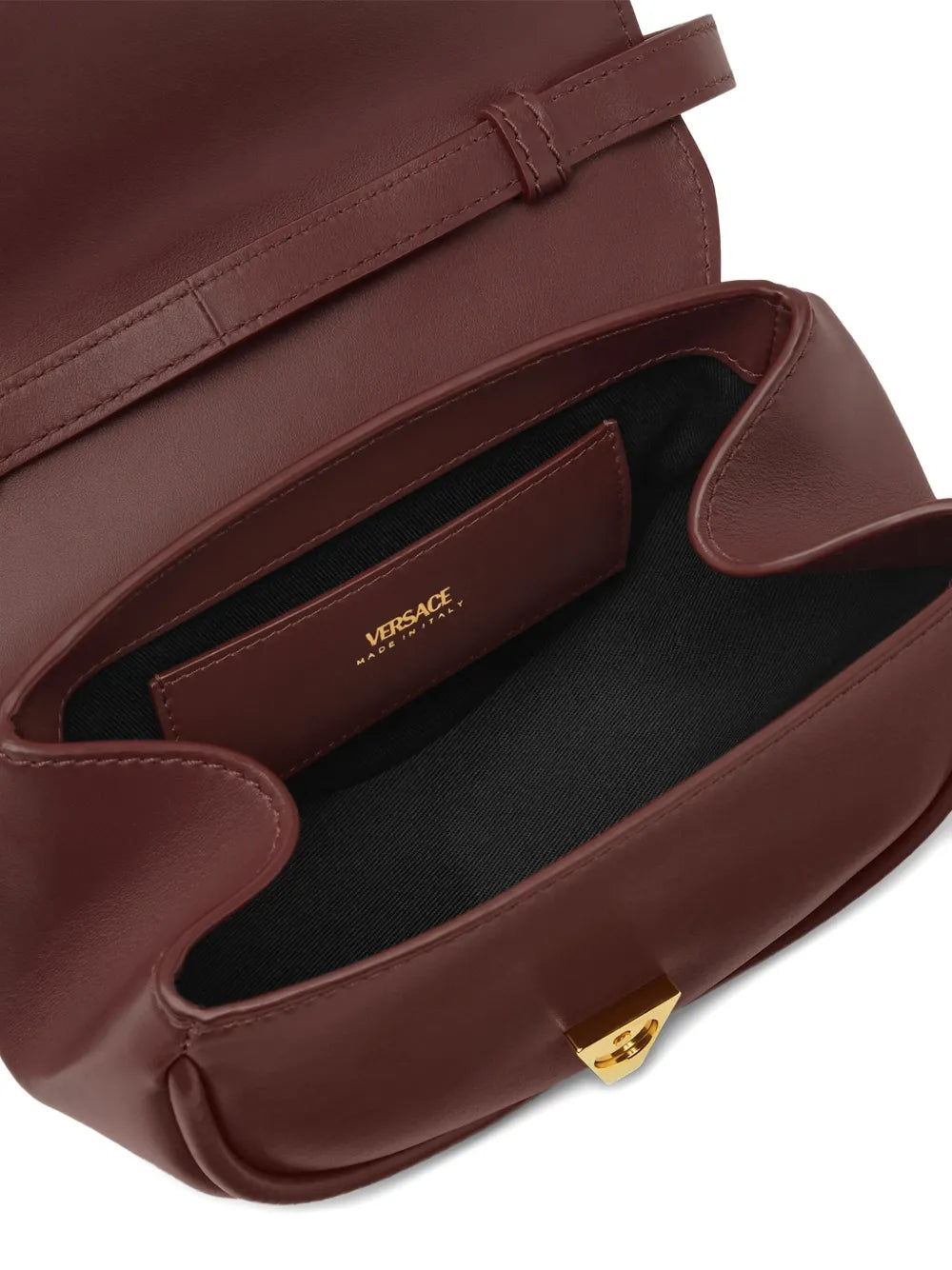 Versace Small Virtus Leather Shoulder Bag — Same as shown — Size One Size — Top View