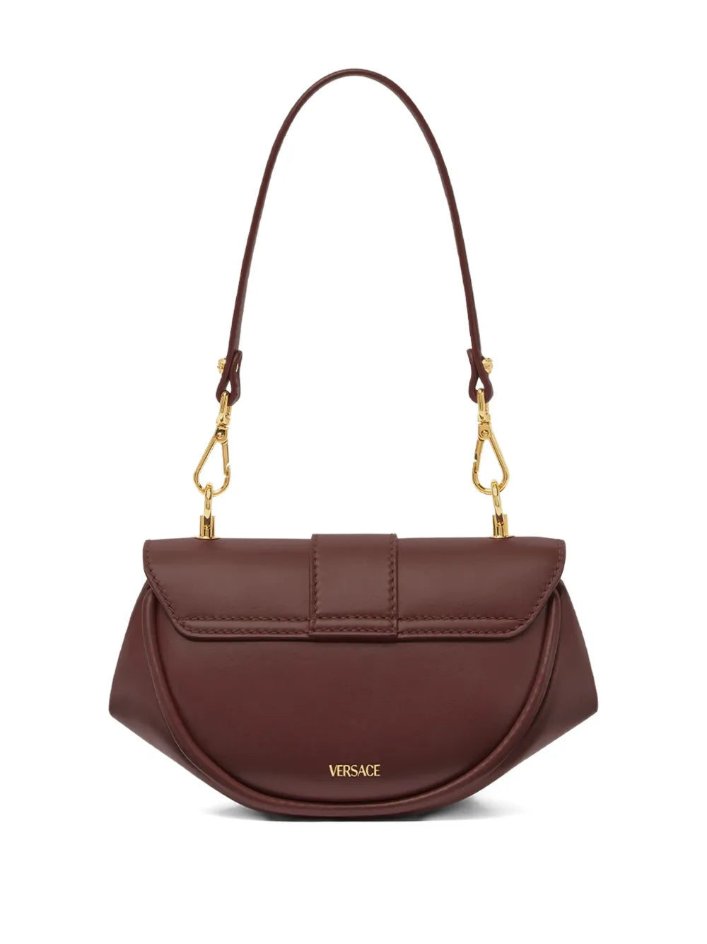 Versace Small Virtus Leather Shoulder Bag — Same as shown — Size One Size — Detail View
