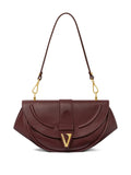 Versace Medium Virtus Leather Shoulder Bag — Same as shown — Size One Size — Front View