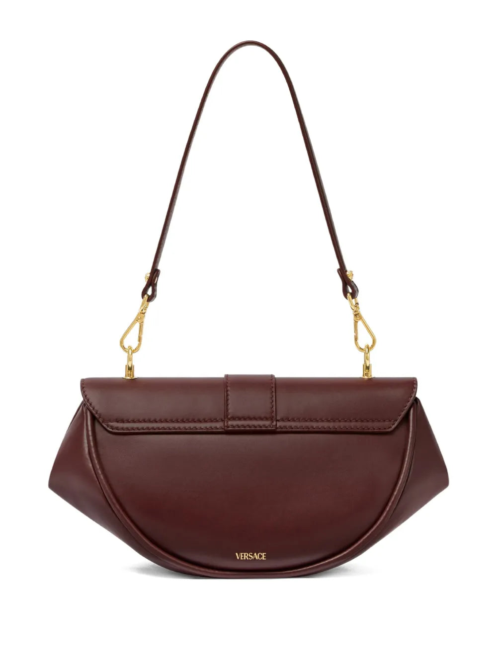 Versace Medium Virtus Leather Shoulder Bag — Same as shown — Size One Size — Side View