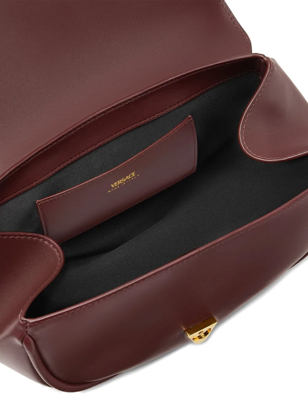Versace Medium Virtus Leather Shoulder Bag — Same as shown — Size One Size — Detail View