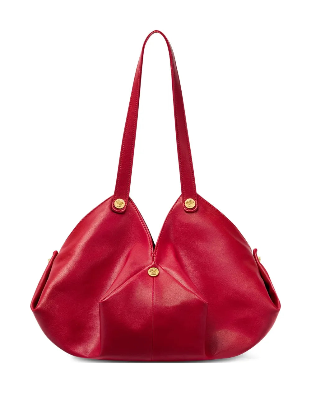 Versace Protea Leather Shoulder Bag — Same as shown — Size One Size — Front View