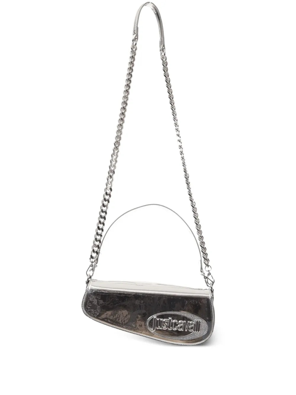 Just Cavalli Chain Strap Top Handle Shoulder Bag — Same as shown — Size One Size — Back View