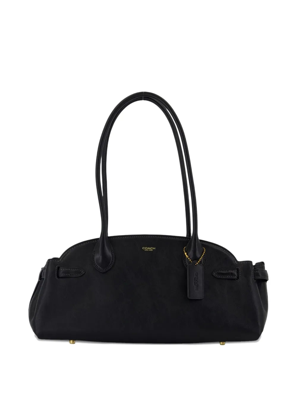 Coach Logo Detail Leather Shoulder Bag — Same as shown — Size One Size — Top View