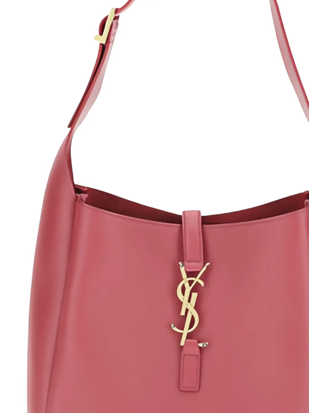 Saint Laurent Leather Ysl Logo Shoulder Bag — Same as shown — Size One Size — Top View