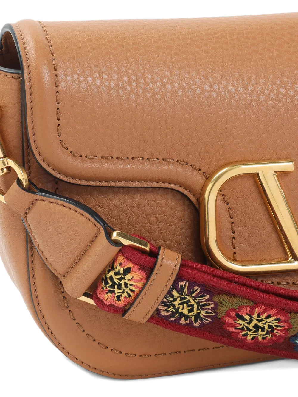 Valentino Garavani Alltime Leathers Shoulder Bag — Same as shown — Size One Size — Side View