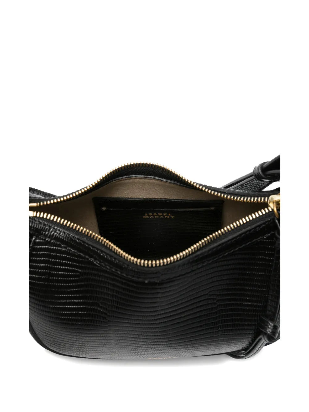Isabel Marant Oskan Lizard Effect Studded Shoulder Bag — Same as shown — Size One Size — Detail View
