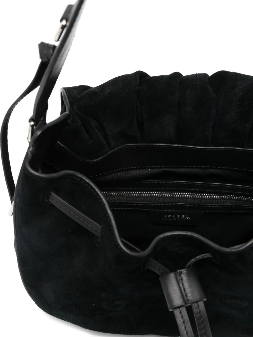 Isabel Marant Bolton Suede Shoulder Bag — Same as shown — Size One Size — Detail View