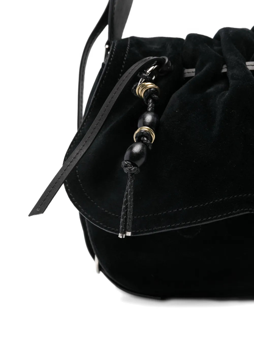 Isabel Marant Bolton Suede Shoulder Bag — Same as shown — Size One Size — Top View