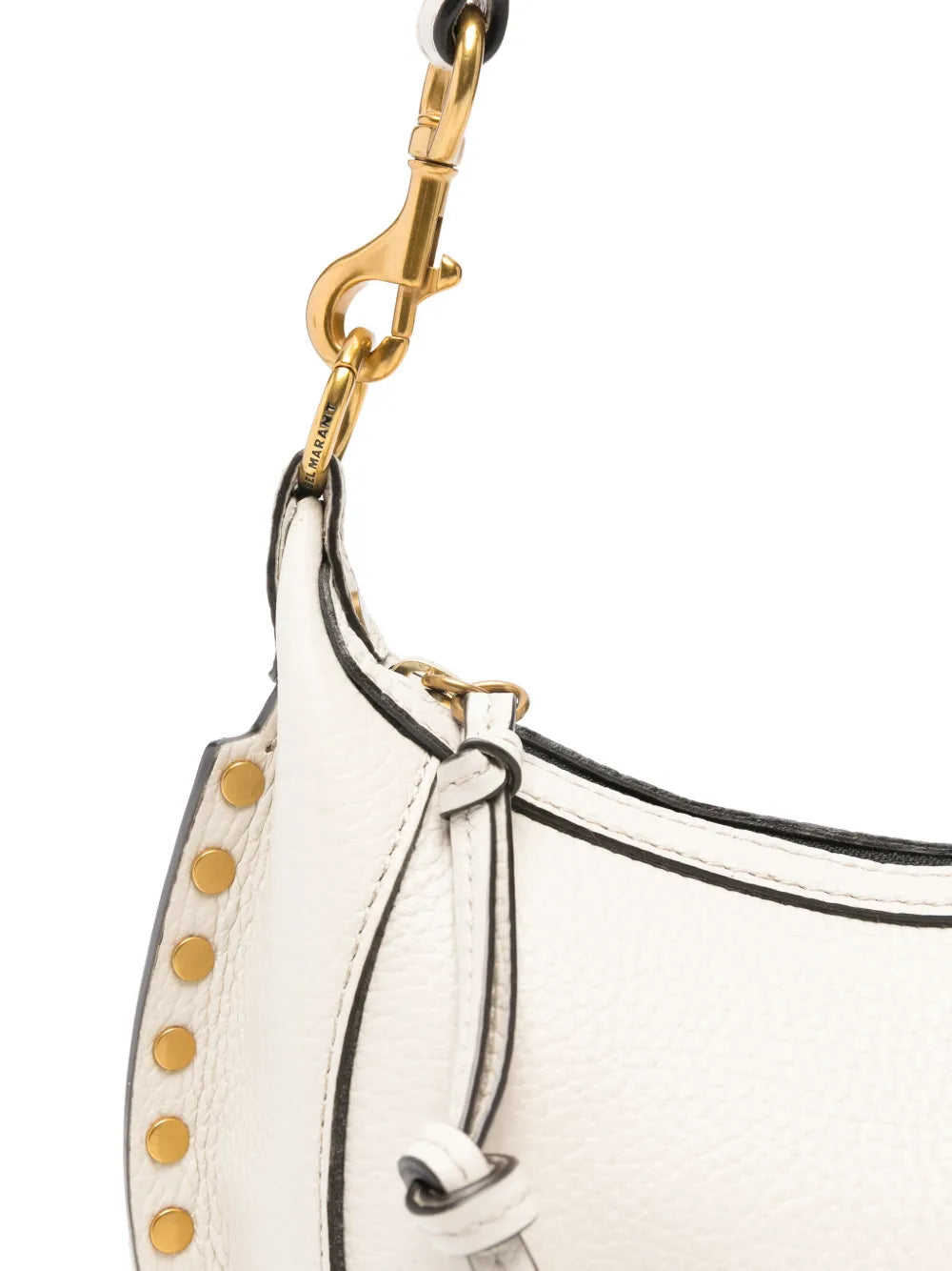 Isabel Marant Oskan Moon Studded Shoulder Bag — Same as shown — Size One Size — Top View