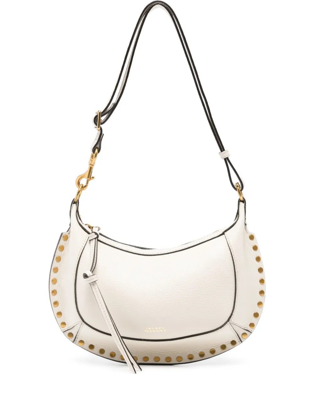 Isabel Marant Oskan Moon Studded Shoulder Bag — Same as shown — Size One Size — Front View