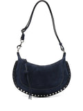 Isabel Marant Oskan Moon Studded Shoulder Bag — Same as shown — Size One Size — Front View