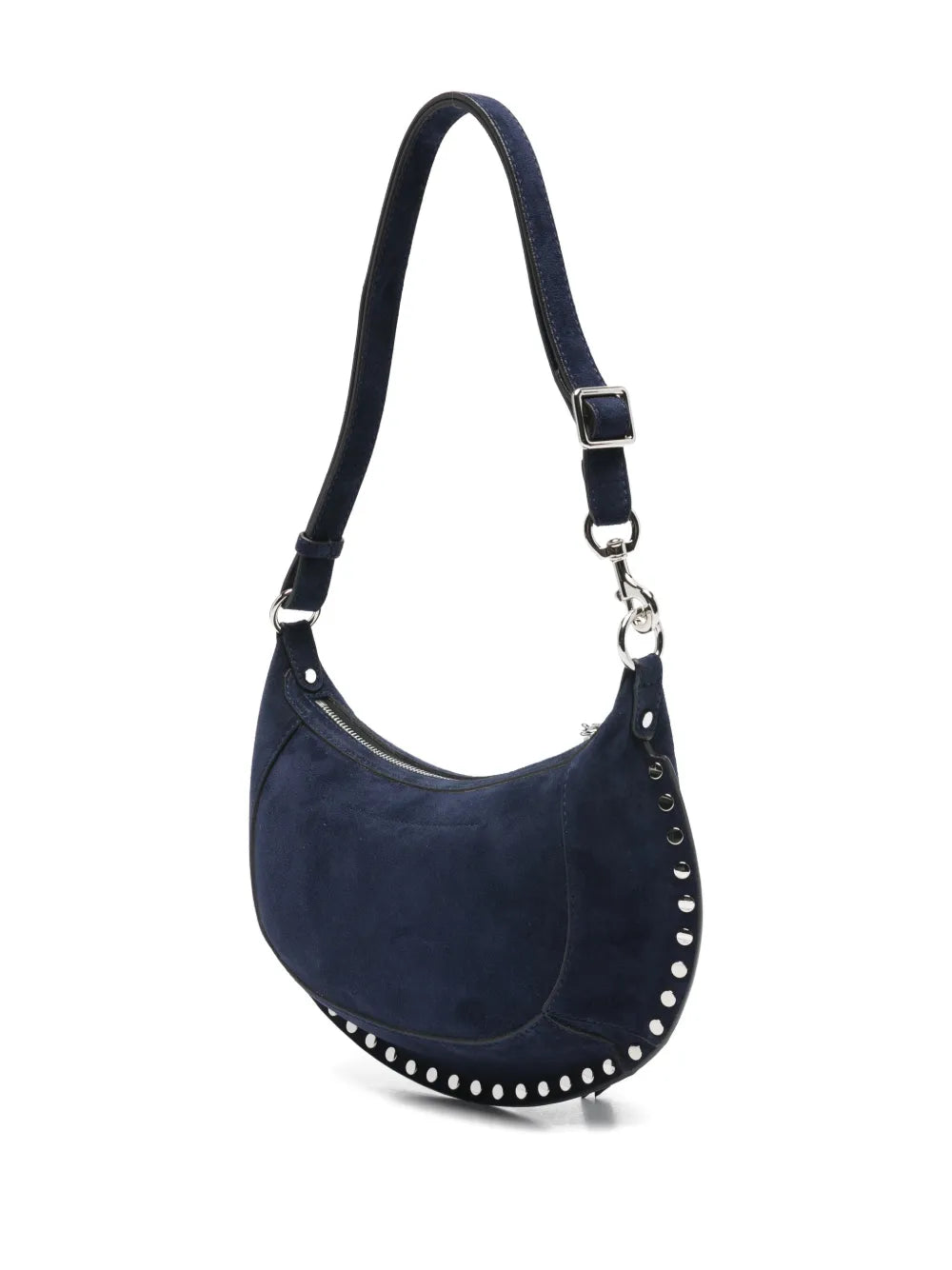 Isabel Marant Oskan Moon Studded Shoulder Bag — Same as shown — Size One Size — Back View