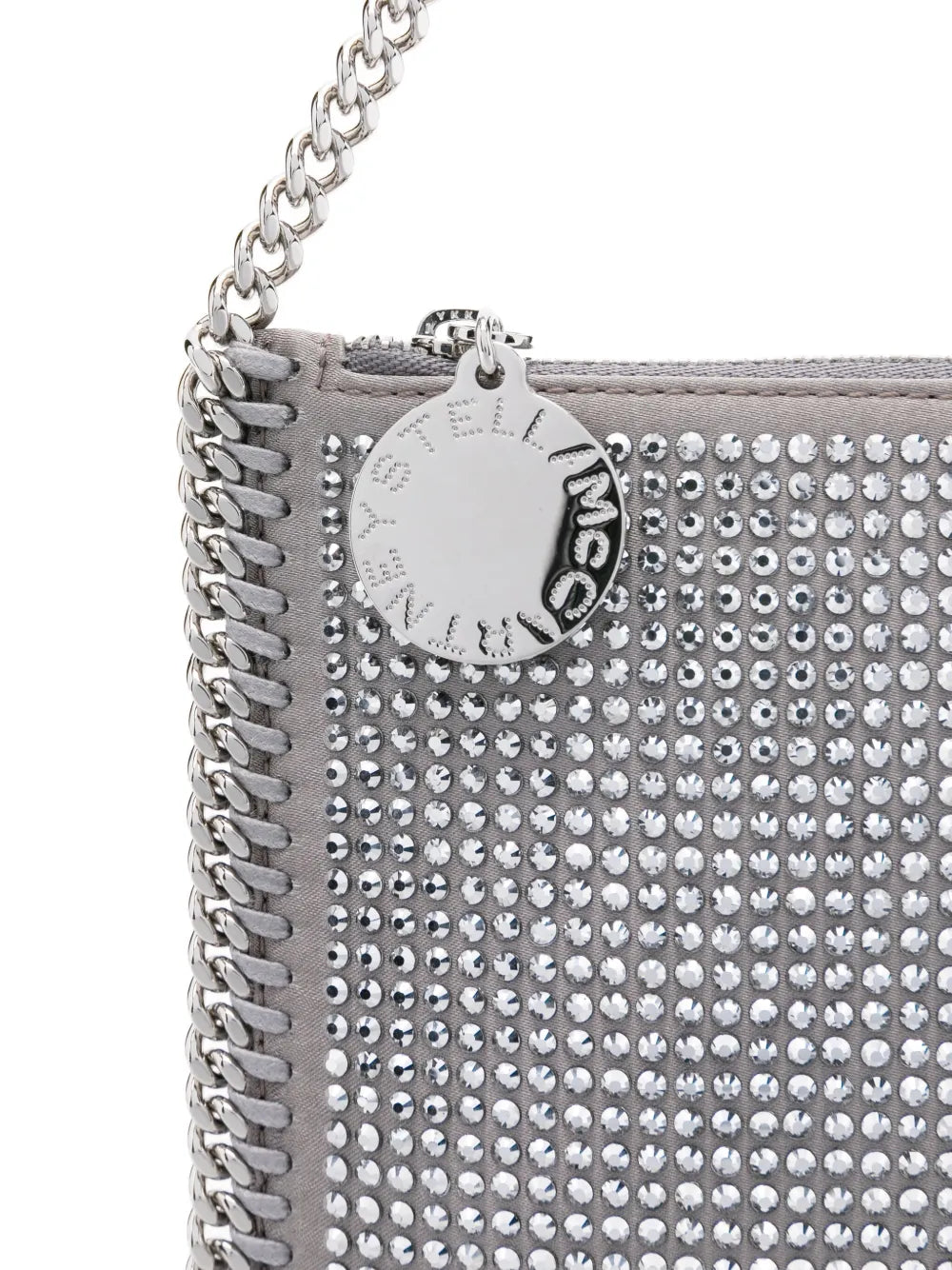 Stella Mccartney Falabella Pochette Crystal Embellished Chain Shoulder Bag — Same as shown — Size One Size — Top View