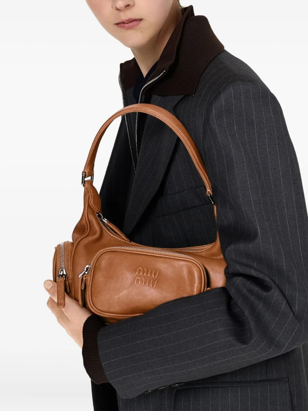 Miu Miu Pocket Shoulder Bag — Same as shown — Size One Size — Side View