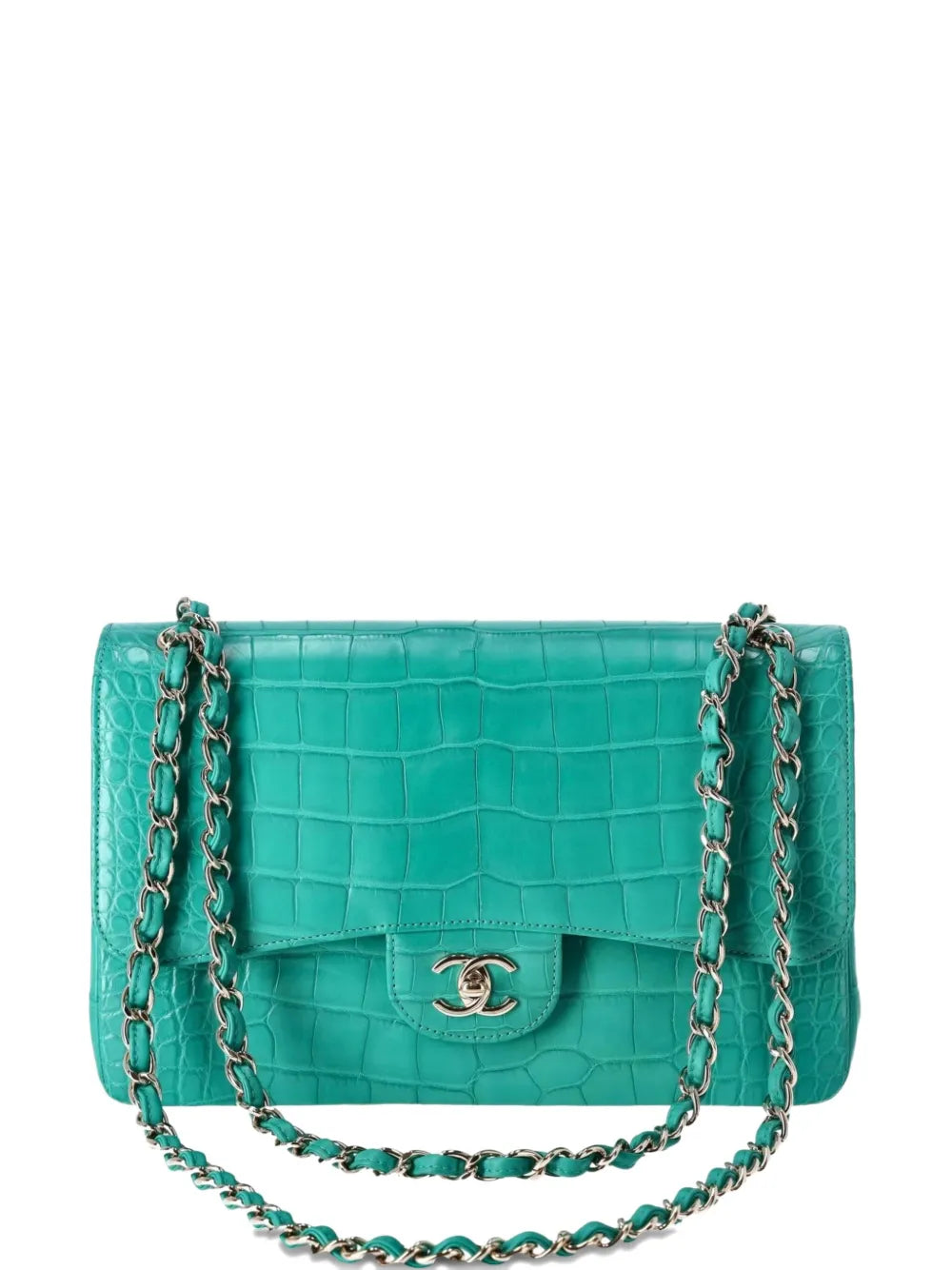Chanel Pre Owned Jumbo Double Shoulder Bag — Same as shown — Size One Size — Front View