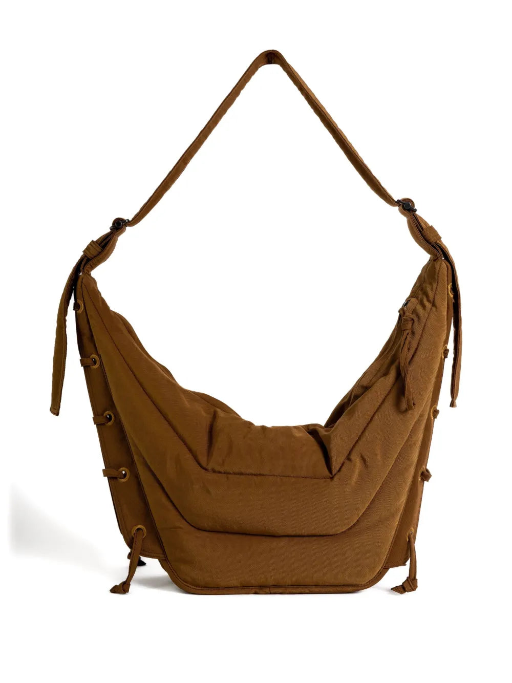 Lemaire Quilted Lace Up Shoulder Bag — Same as shown — Size One Size — Top View