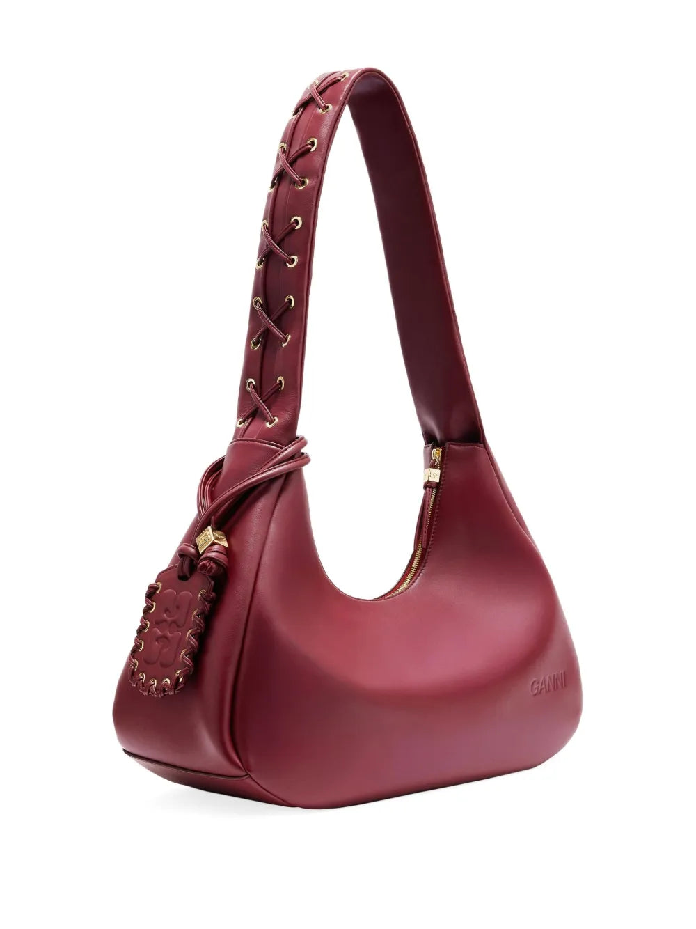 Ganni Medium Hobo Shoulder Bag — Same as shown — Size One Size — Back View