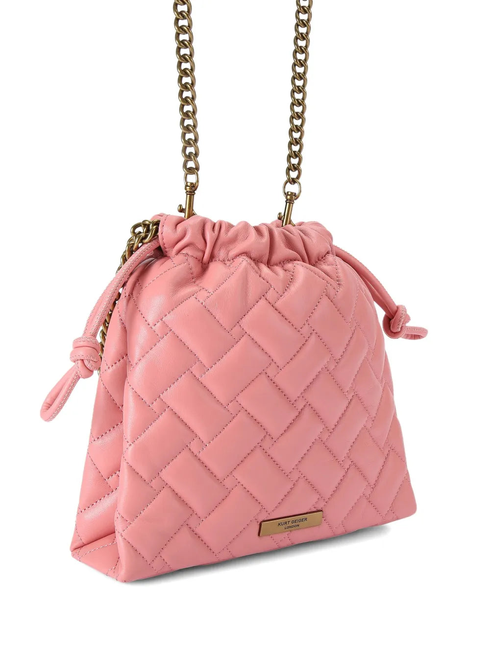 Kurt Geiger London Quilted Chain Strap Shoulder Bag — Same as shown — Size One Size — Back View