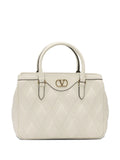Valentino Garavani V Logo Quilted Shoulder Bag — Same as shown — Size One Size — Front View