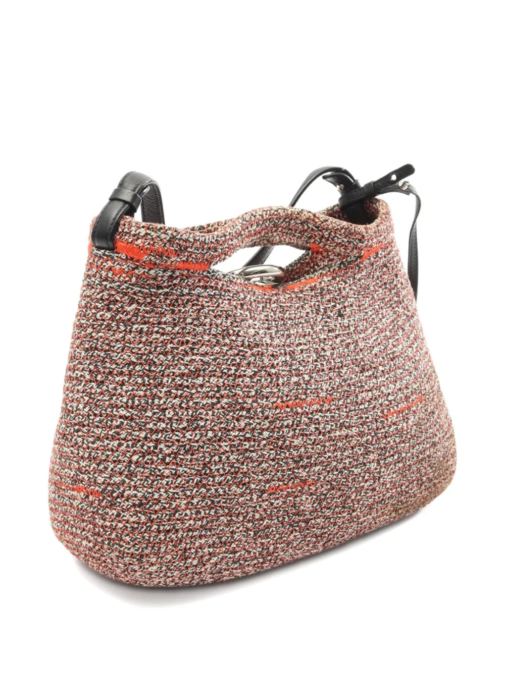 Balenciaga Pre Owned 2000S Zigzag Open Top Shoulder Bag — Same as shown — Size One Size — Side View