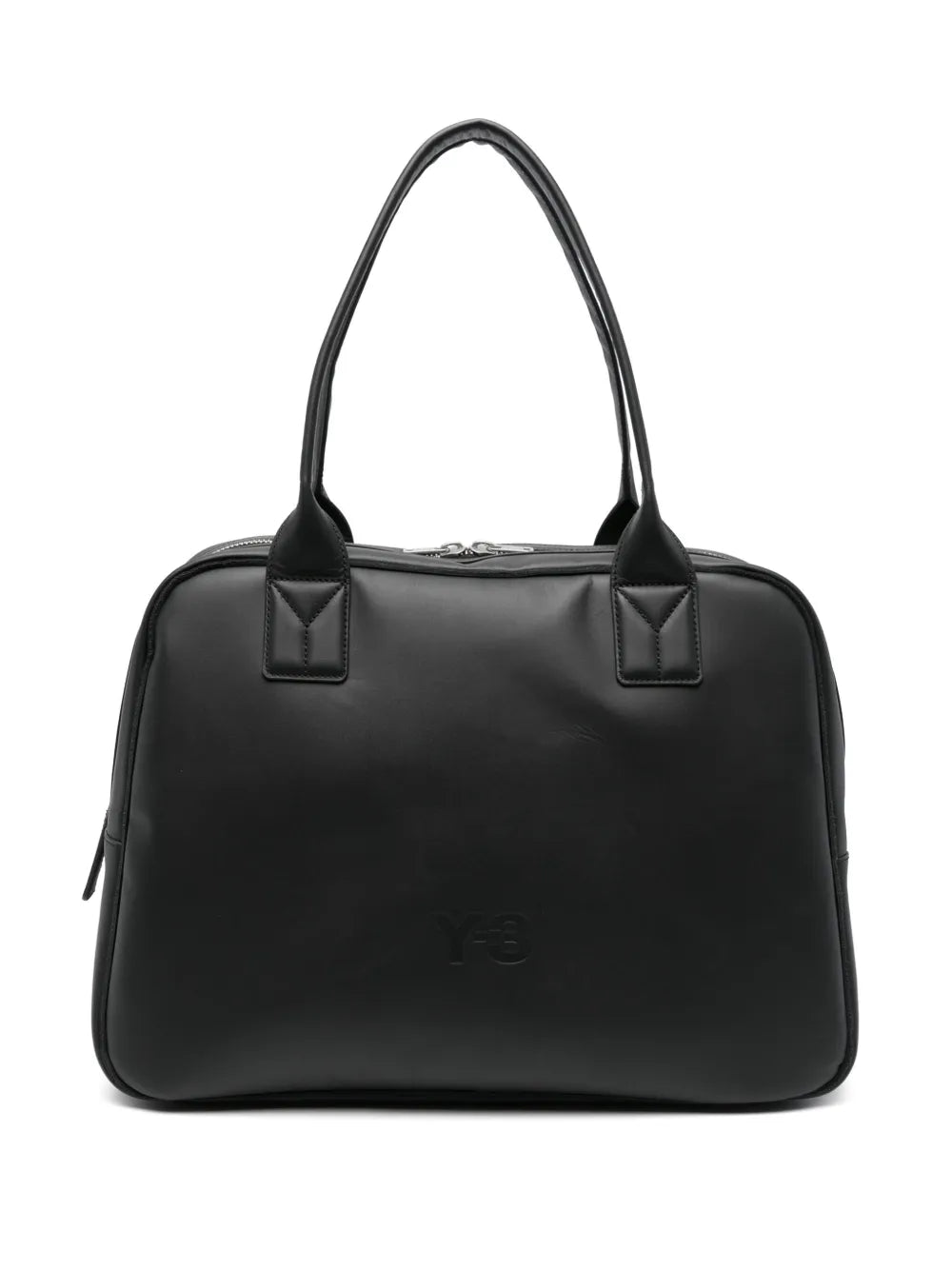 Y 3 Medium Debossed Logo Shoulder Bag — Same as shown — Size One Size — Front View