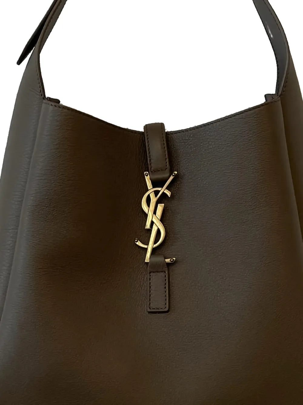 Saint Laurent Logo Plaque Shoulder Bag — Same as shown — Size One Size — Side View