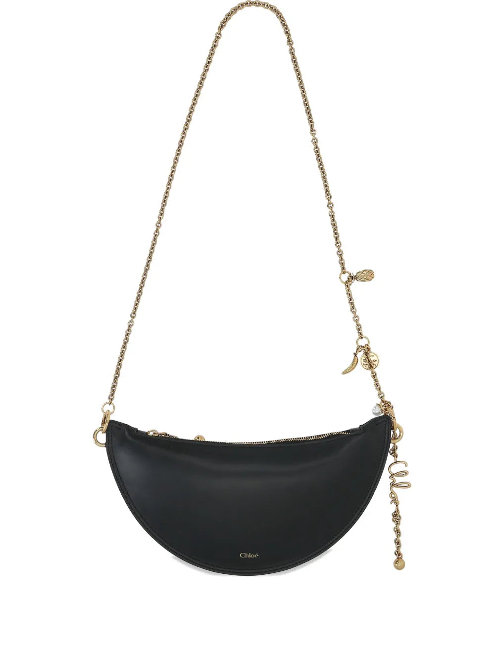 Chloe Crescent Shaped Chain Shoulder Bag — Same as shown — Size One Size — Front View
