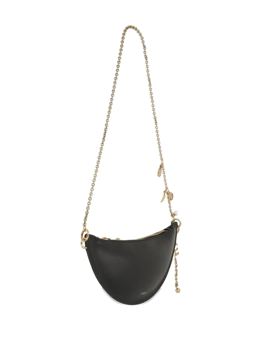 Chloe Crescent Shaped Chain Shoulder Bag — Same as shown — Size One Size — Back View