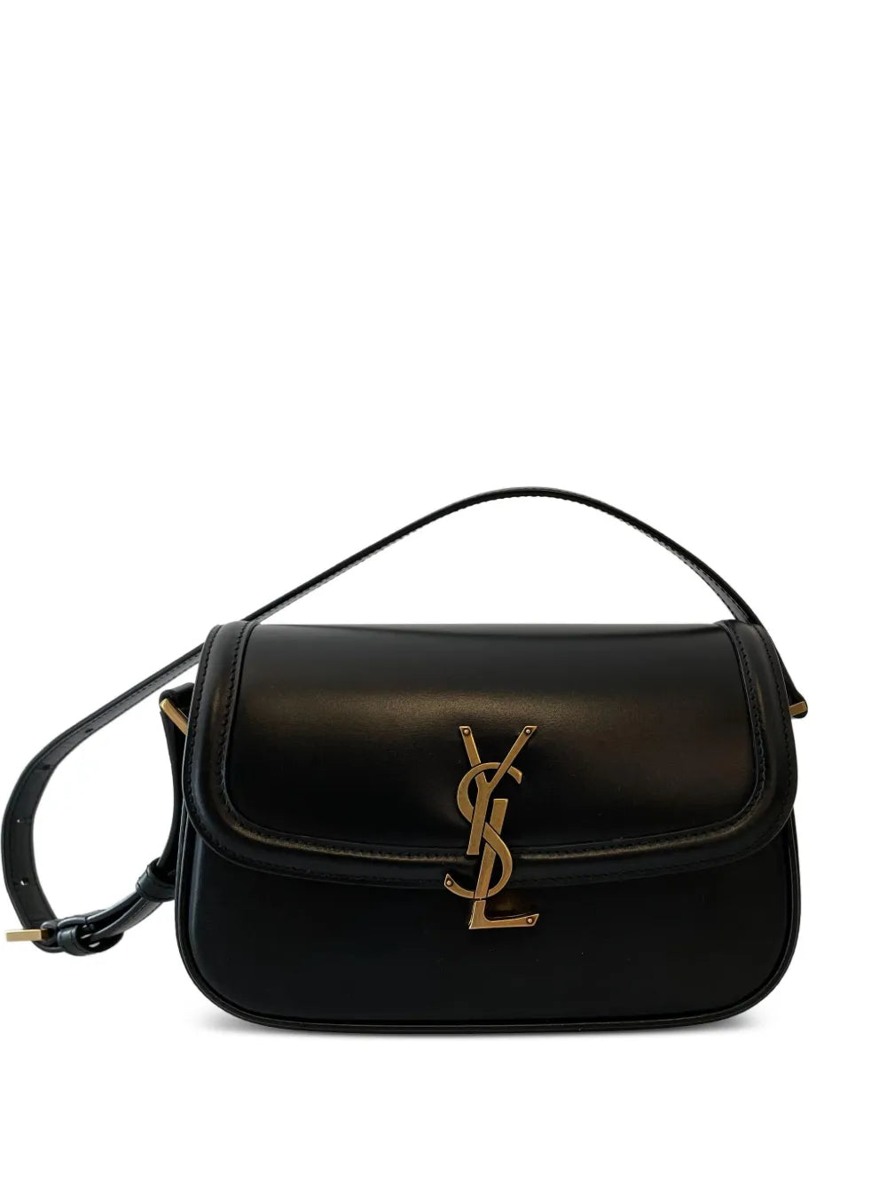 Saint Laurent Mini Logo Plaque Shoulder Bag — Same as shown — Size One Size — Front View