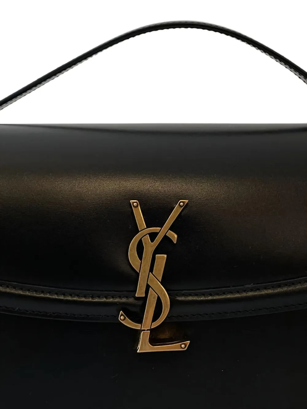 Saint Laurent Mini Logo Plaque Shoulder Bag — Same as shown — Size One Size — Side View