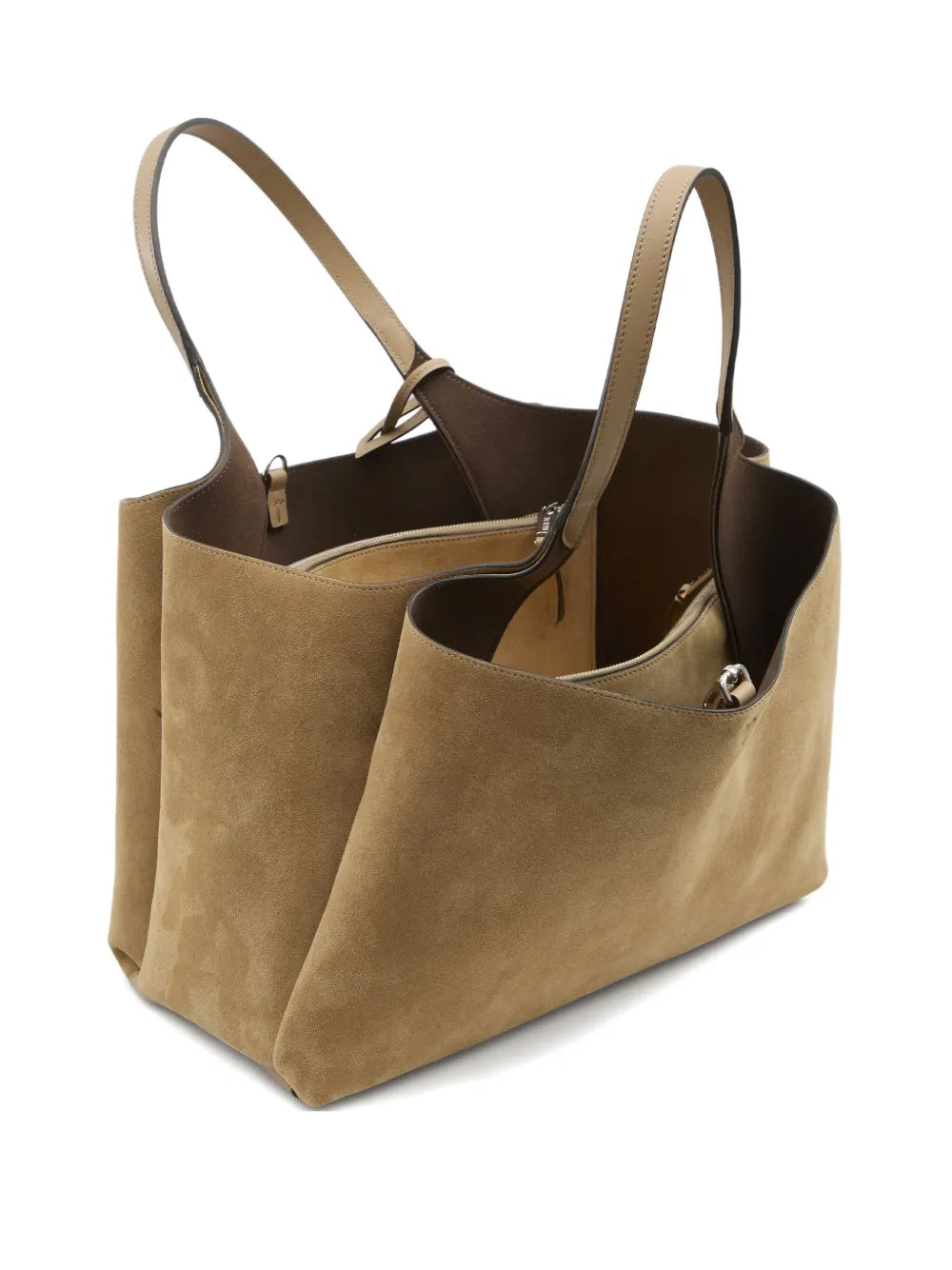 Tods Suede Leather Shopping Bag — Same as shown — Size One Size — Side View