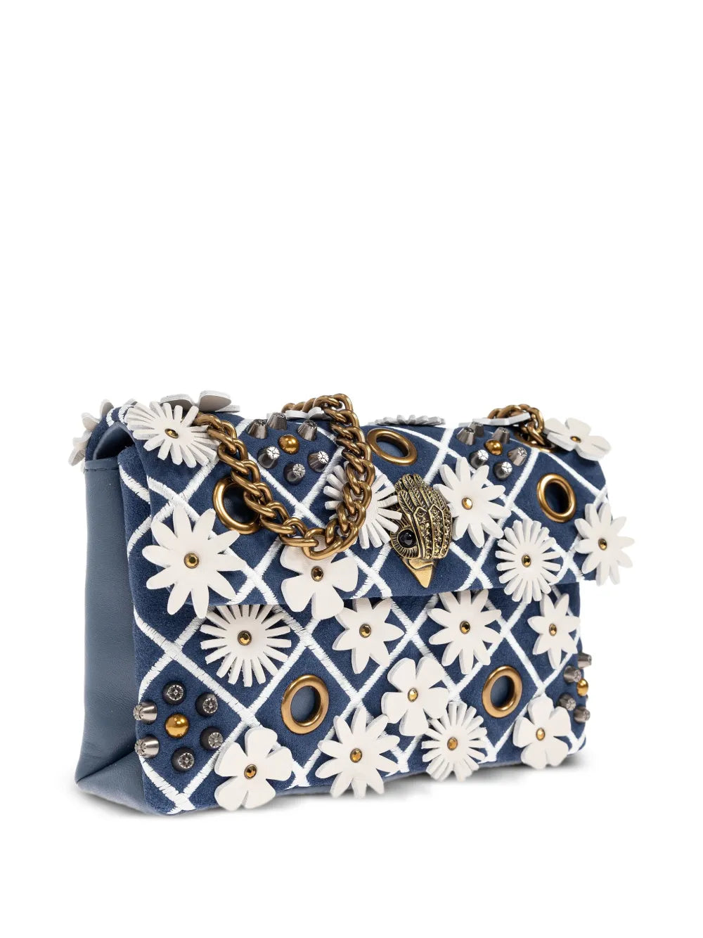 Kurt Geiger London Small Kensington Flower Embellished Shoulder Bag — Same as shown — Size One Size — Back View