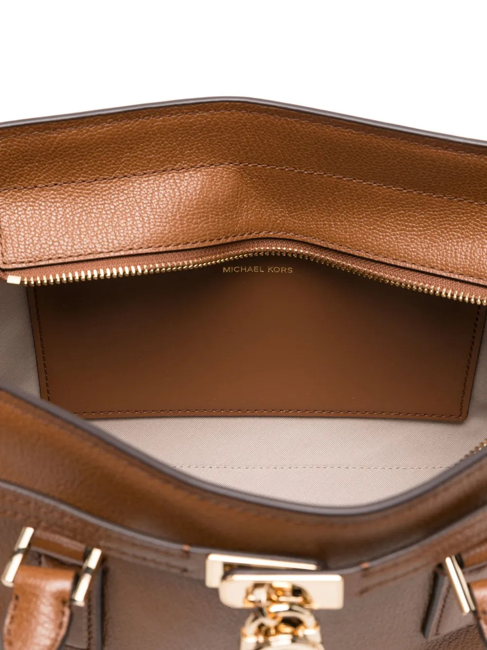 Michael Michael Kors Top Handle Leather Shoulder Bag — Same as shown — Size One Size — Detail View