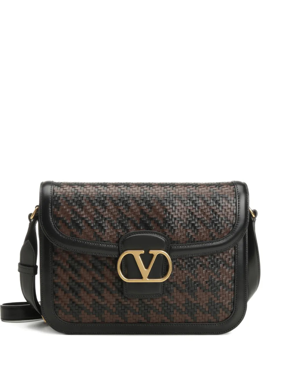 Valentino Garavani Small 9To5 Leather Shoulder Bag — Same as shown — Size One Size — Front View