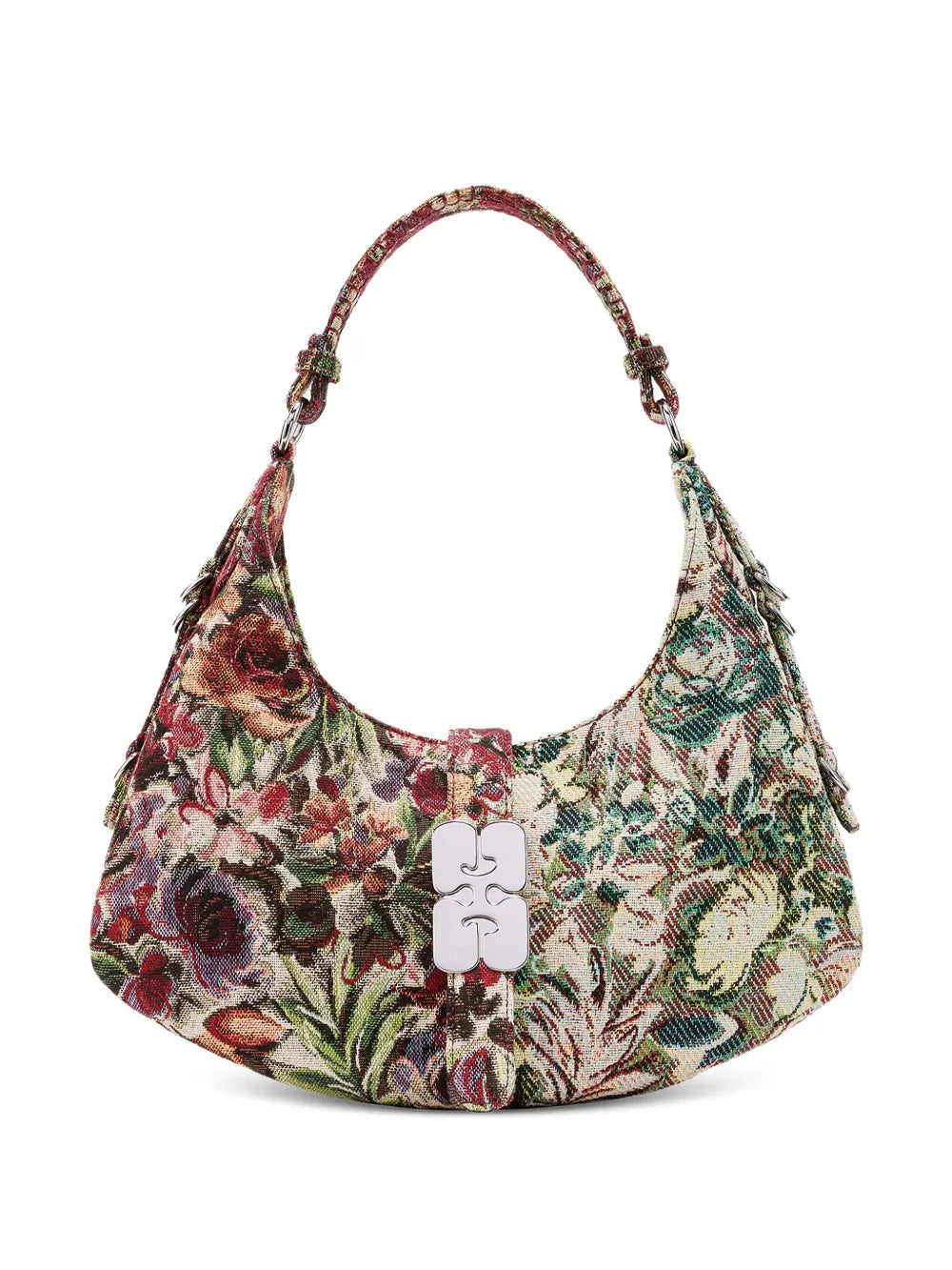 Ganni Small Kat Floral Tapestry Shoulder Bag — Same as shown — Size One Size — Front View