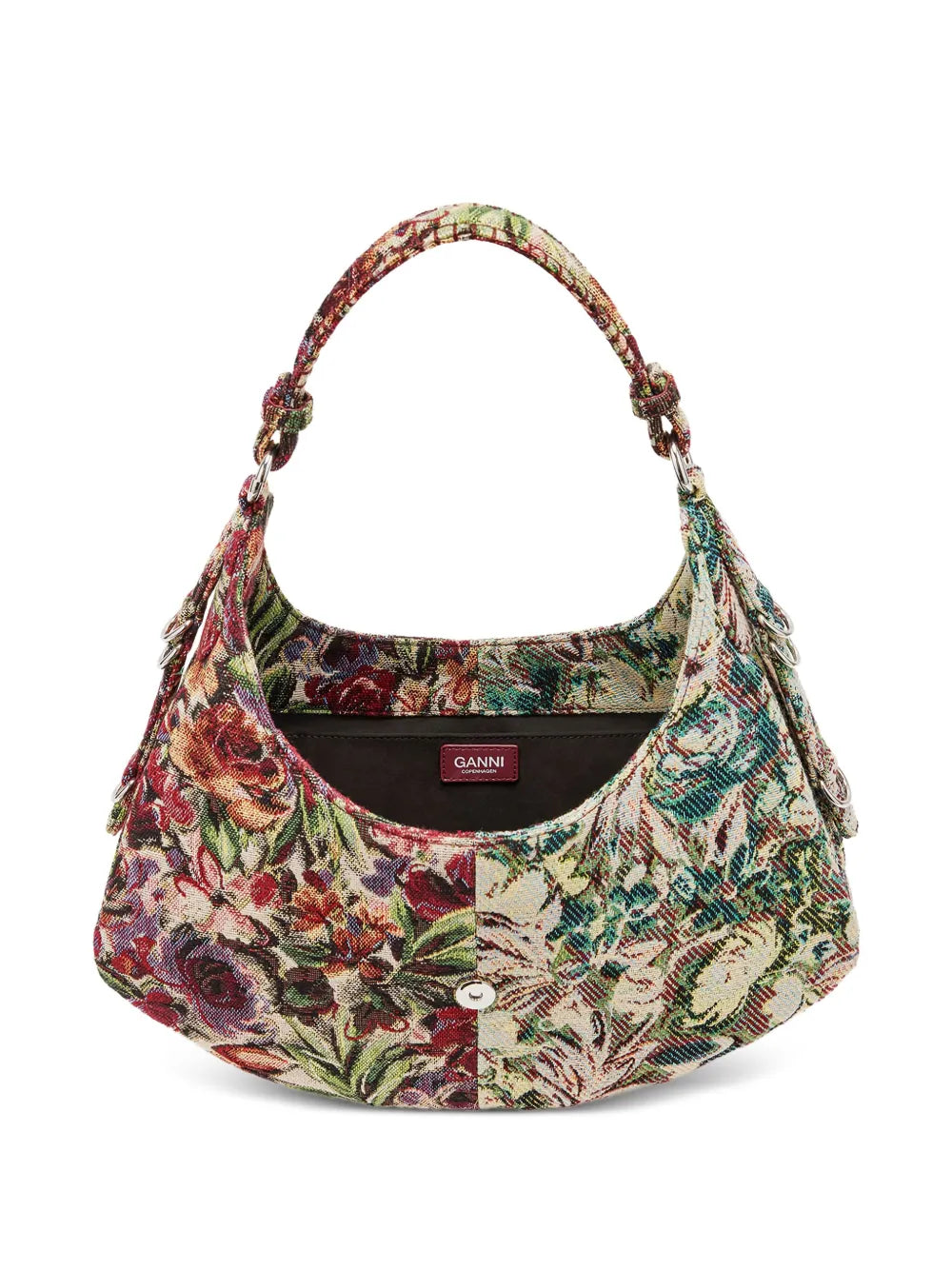 Ganni Small Kat Floral Tapestry Shoulder Bag — Same as shown — Size One Size — Top View