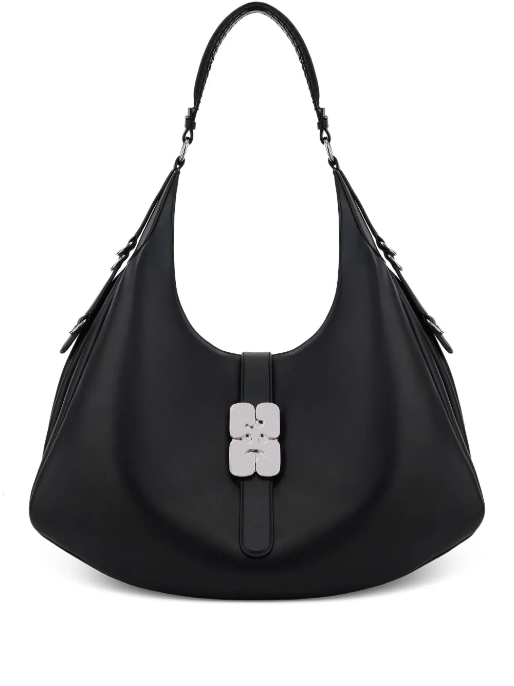 Ganni Hardware Detail Shoulder Bag — Same as shown — Size One Size — Front View