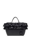 Ganni Ruffled Detail Shoulder Bag — Same as shown — Size One Size — Front View